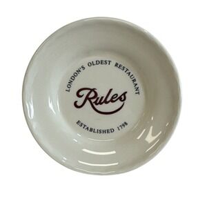 London's Oldest Restaurant RULES Established 1798 Mason's England Advertis Plate